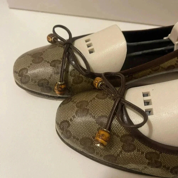 GUCCI GG WOMEN'S BROWN LUXURY LEATHER BAMBOO BIT Tassal no rips or tear. - Picture 7 of 16